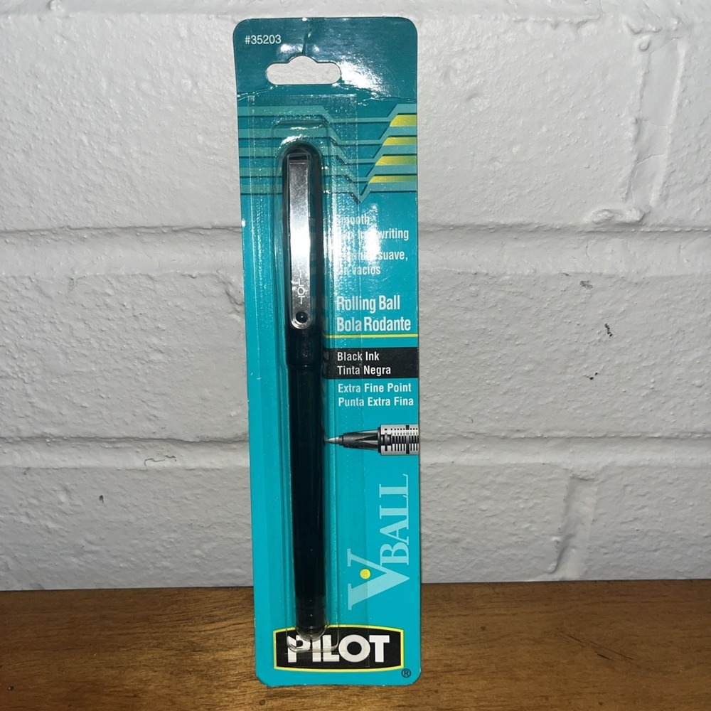 Pilot VBall Grip Roller Ball Stick Liquid Pen, Black Ink, Extra Fine Point Japan